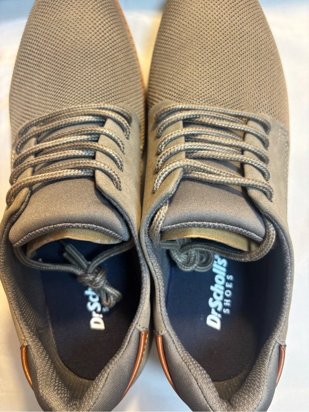 Dr. Scholl's Sync Men's Lace-Up Preppy Oxfords in Gray Size 10 New